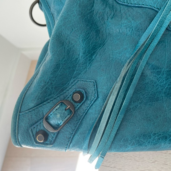 Balenciaga City Bag - Teal/Turquoise Leather - Picture 7 of 16